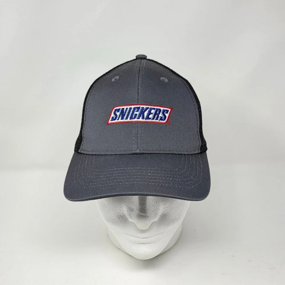 Snickers Chocolate Candy Bar Trucker Hat Gray Adjustable Promotional Head To Toe